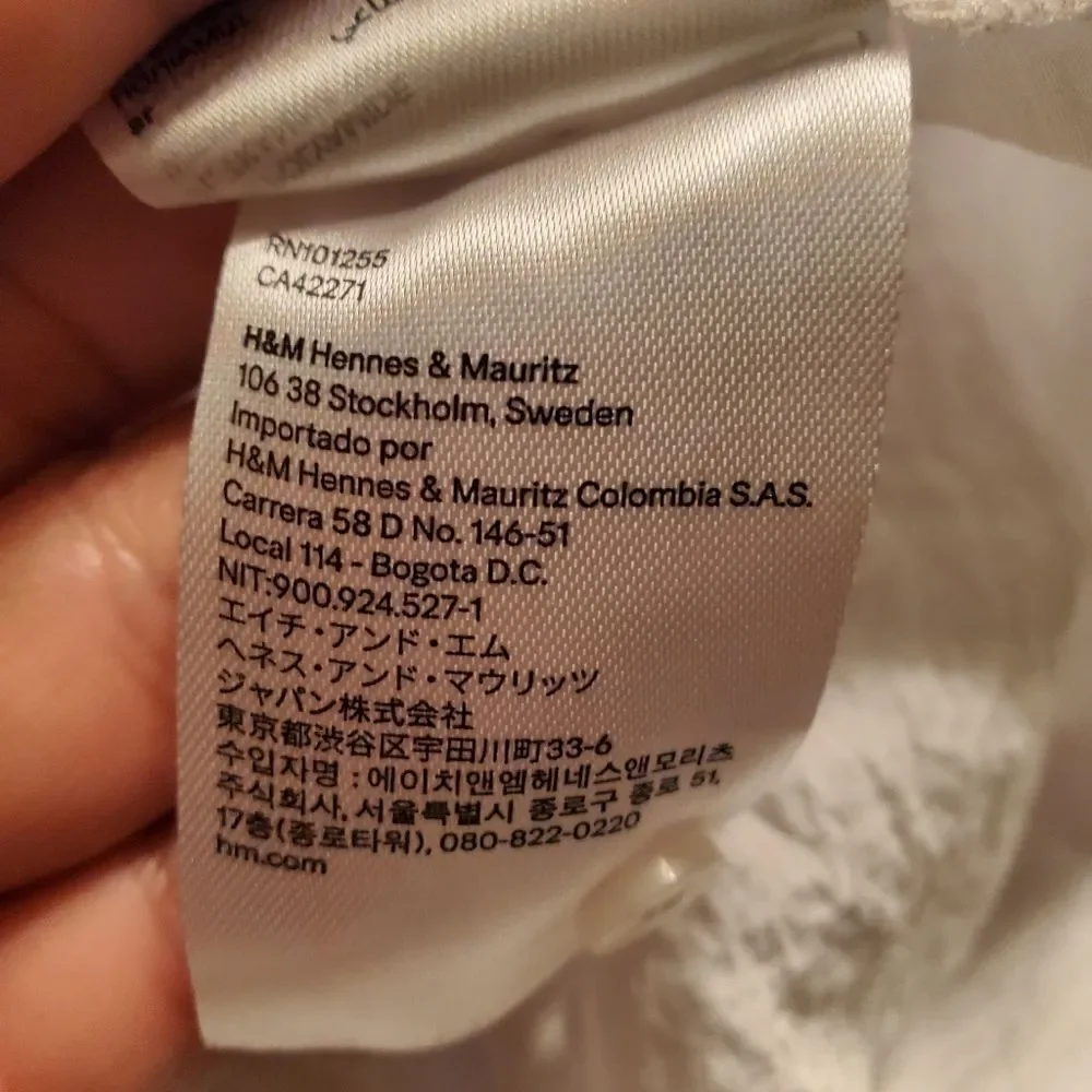 H&M white dress